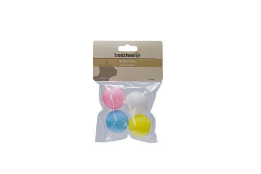 Beeztees Cat Ping Pong Balls – 4 Pack