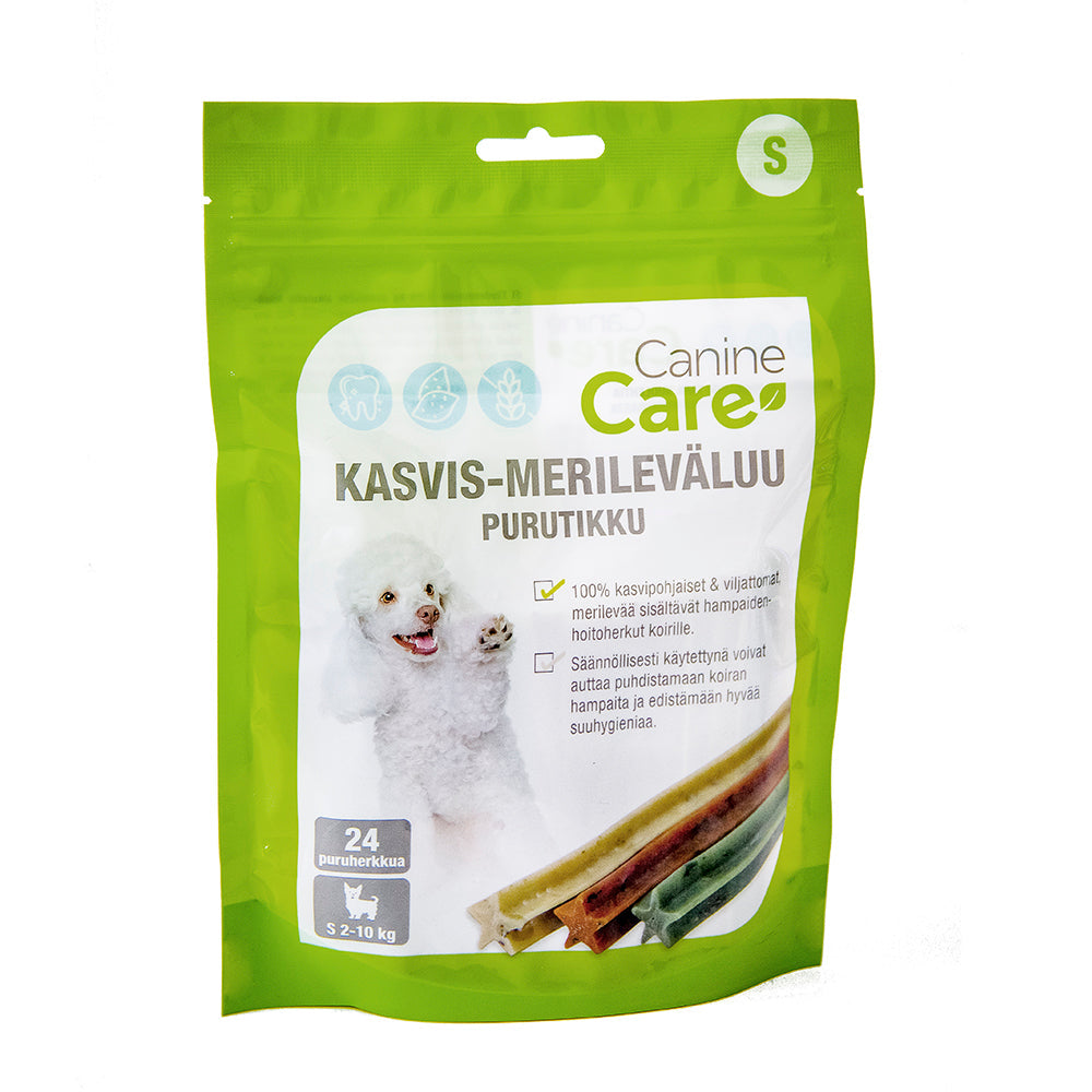 CanineCare Vegetable & Seaweed Dental Chew Stick for Dogs Size S 24 pcs