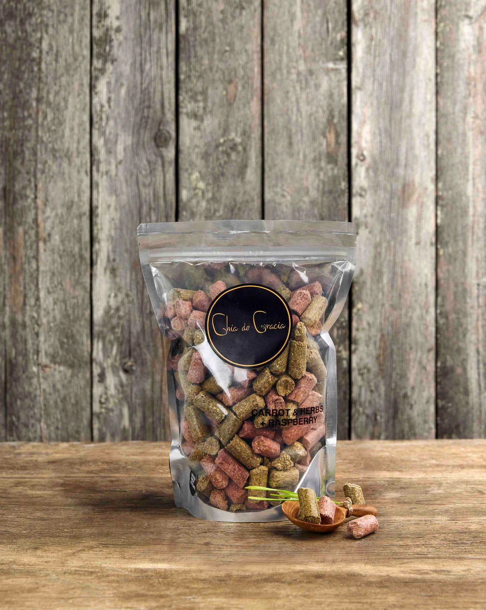 Chia de Gracia Carrot & Herbs + Raspberry Treats för häst 1 kg