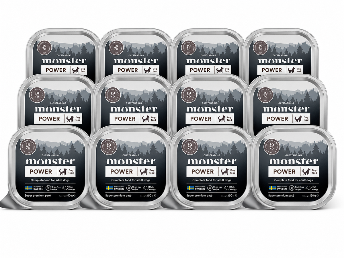 Monster Dog Adult Power Pate märgtoit koertele kanaga, 12 × 150 g MULTIPAKK