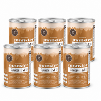 Monster Dog Adult Single Protein Turkey 6 x 400 g
