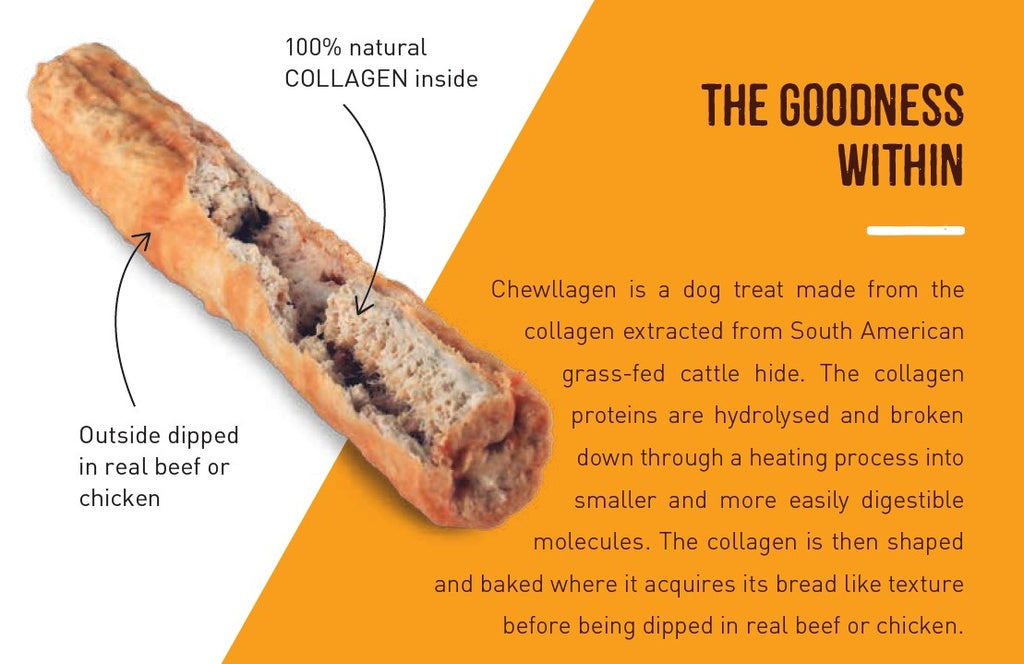 Chewllagen Beef-Flavoured Chew Roll 12.5 cm