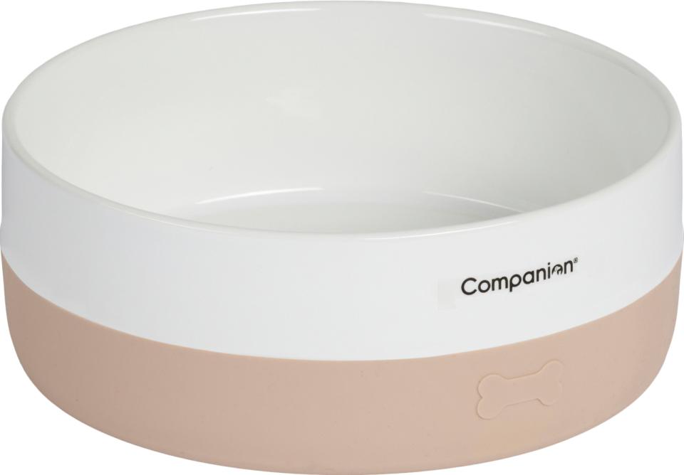 Companion Keramisk skål med silikonbotten