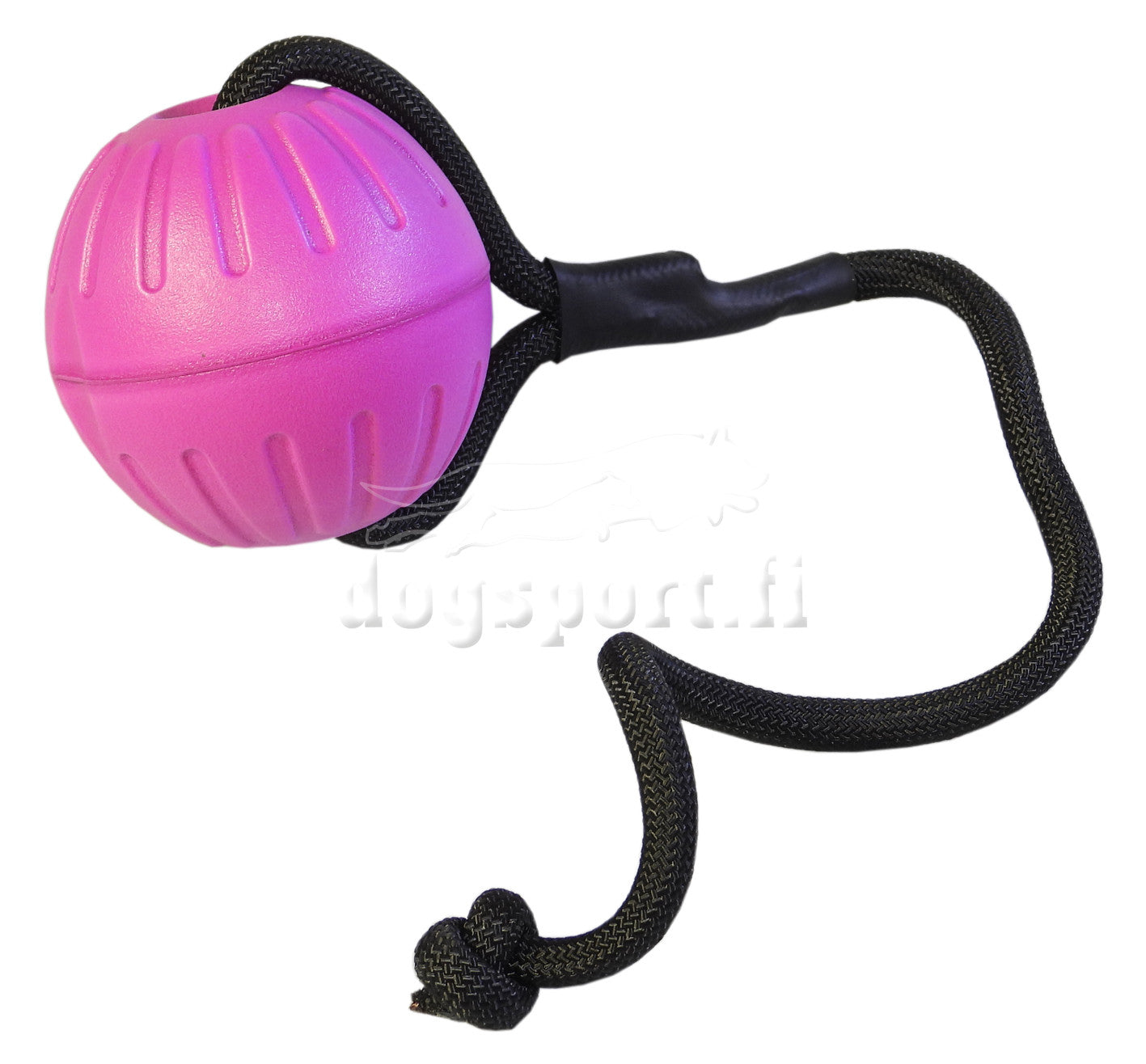 D&C Foam boll med rep L 9 cm för hundar