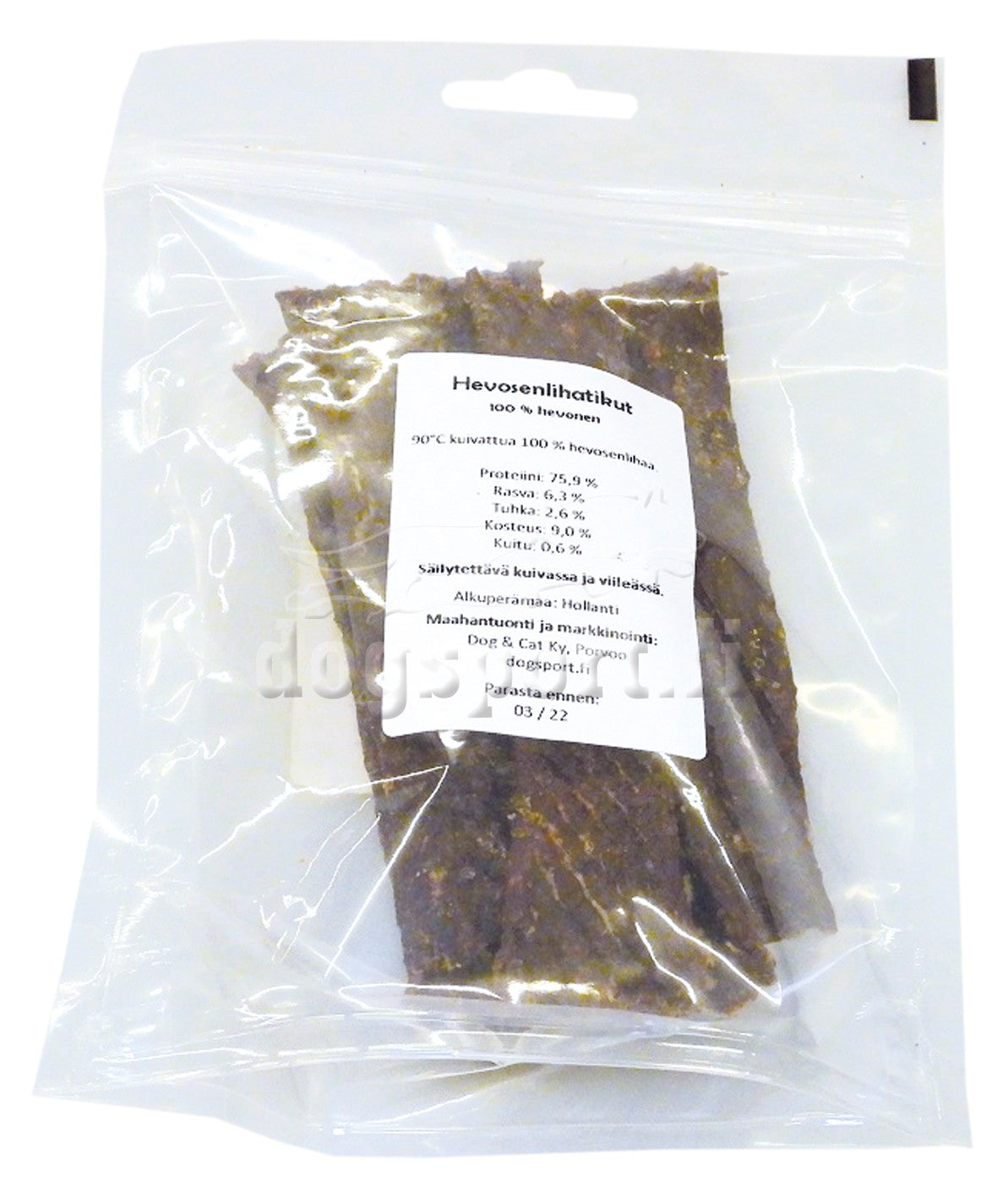 D&C Hästköttstänger 100 g för hundar