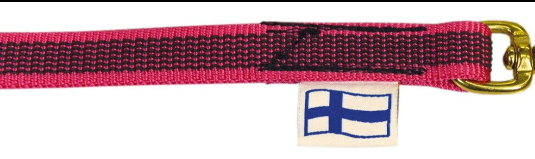 D&C Supergrip multifunktionskoppel med BGB-hake 3 m rosa för hundar