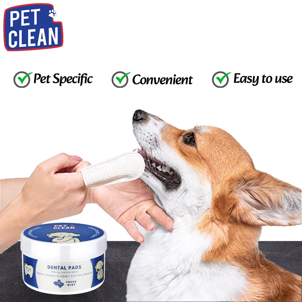 Pet Clean tandservetter för hund och katt 50 st