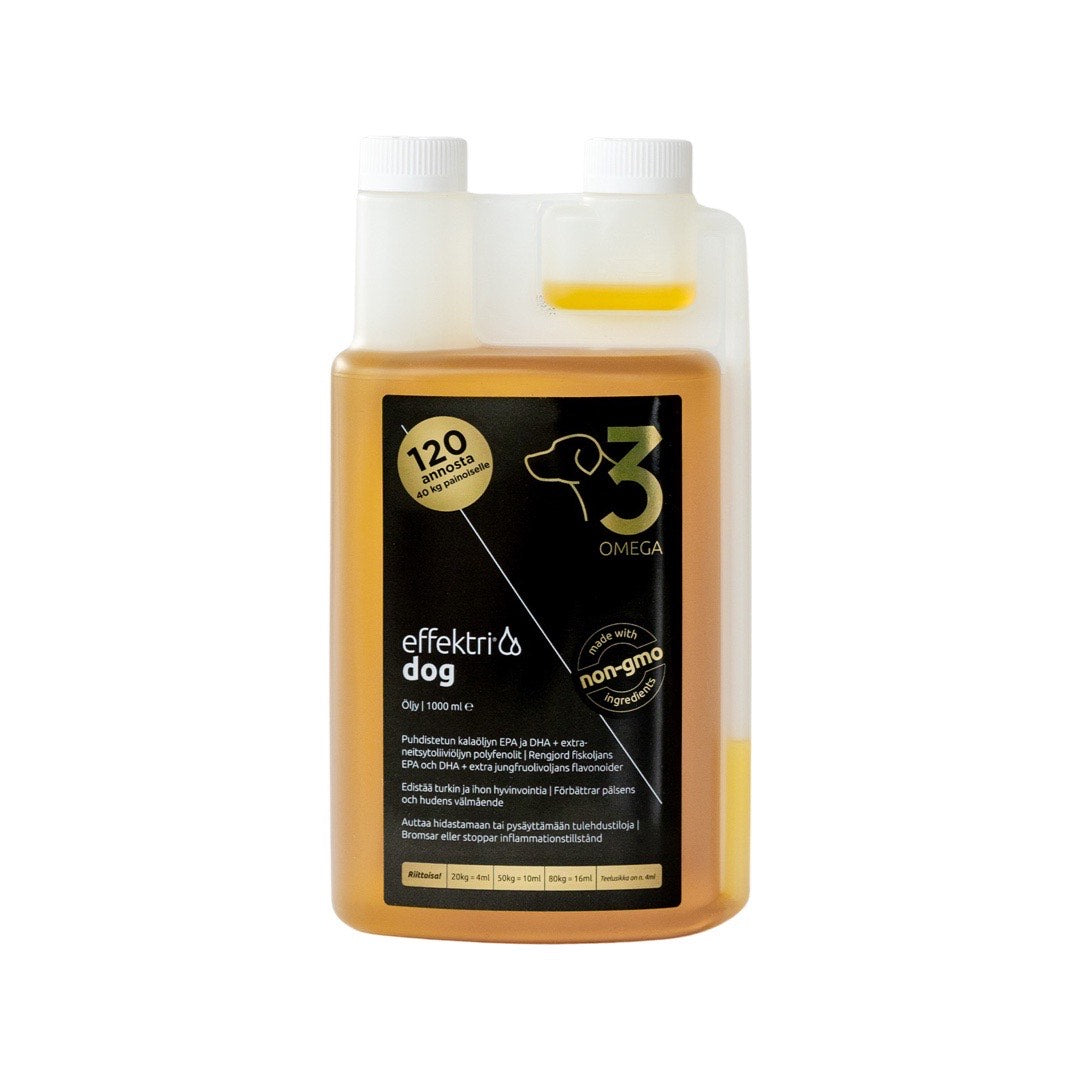 Effektri Dog Omega-3 för Hundar 1000 ml