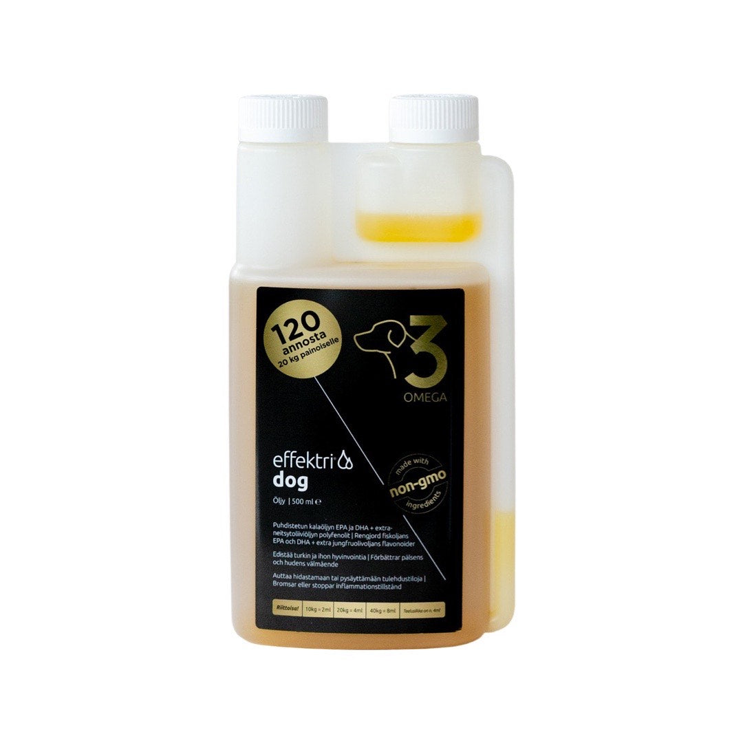 Effektri Dog Omega-3 för Hundar 500 ml