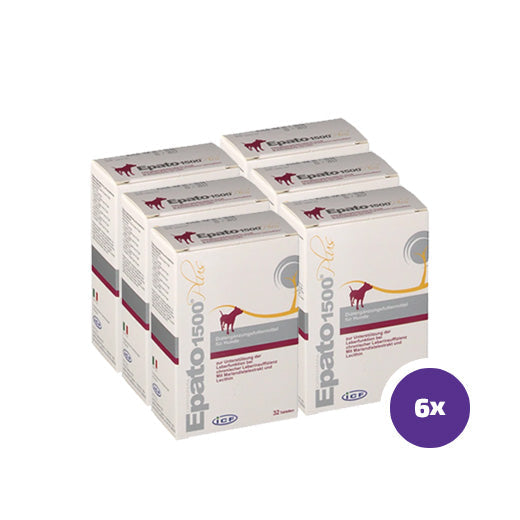 Epato 1500 Plus tablets for dogs 6 x 32 pcs