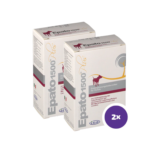 Epato 1500 Plus för hundar 2 x 32 tabletter DUBBELPACK