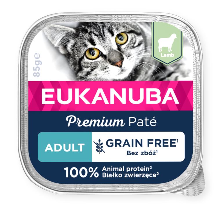 Eukanuba Cat Grain Free Adult Lamb Patee 85 g för katter