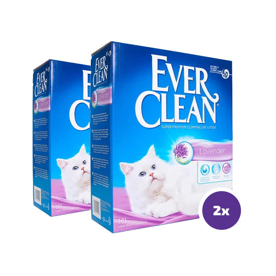 Ever Clean Lavender kattsand 2 x 10 L 2-PACK