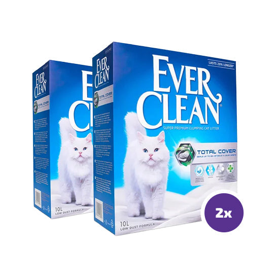 Ever Clean Total Cover kattsand 2 x 10 L 2-PACK