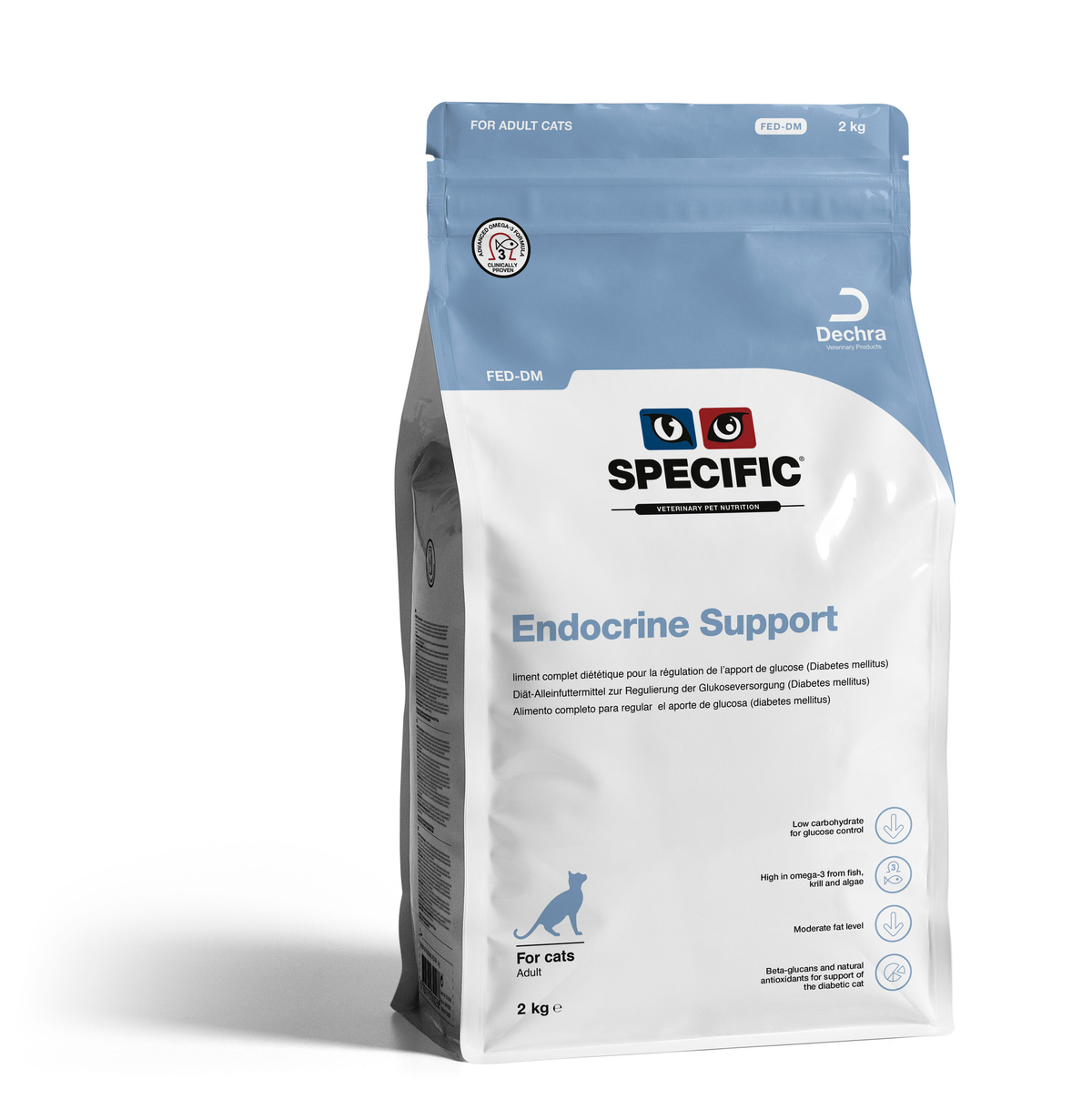 Specific FED-DM Endocrine Support för Katt 2 kg