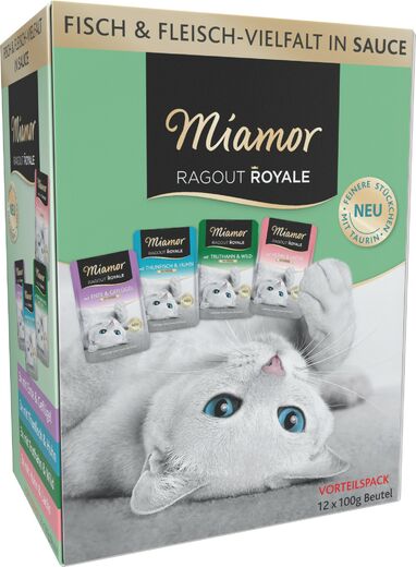Miamor Ragout Royale i Sås Mixpaket 12 x 100 g för katter