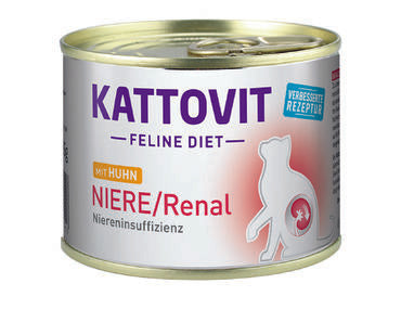 Kattovit Niere-Renal Wet food Chicken Can 12 x 185g