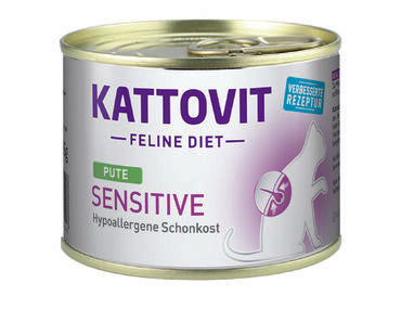 Kattovit Sensitive Kalkon för Katter 12 x 185 g
