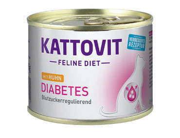 Kattovit Diabetes Kyckling för Katter 12 x 185 g