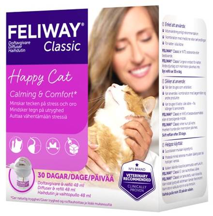 Feliway Classic Diffusor och Feromonlösning för Katter 48 ml