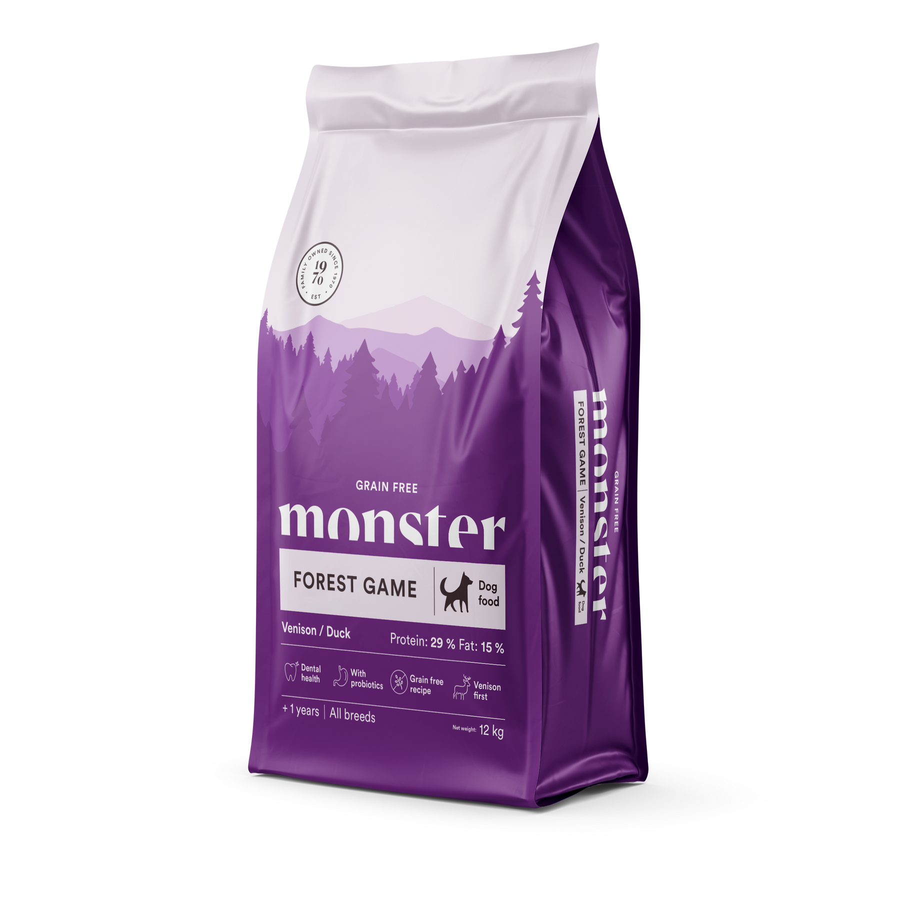Monster Dog Grain Free Forest Game Venison-Duck Hundfoder 12 kg