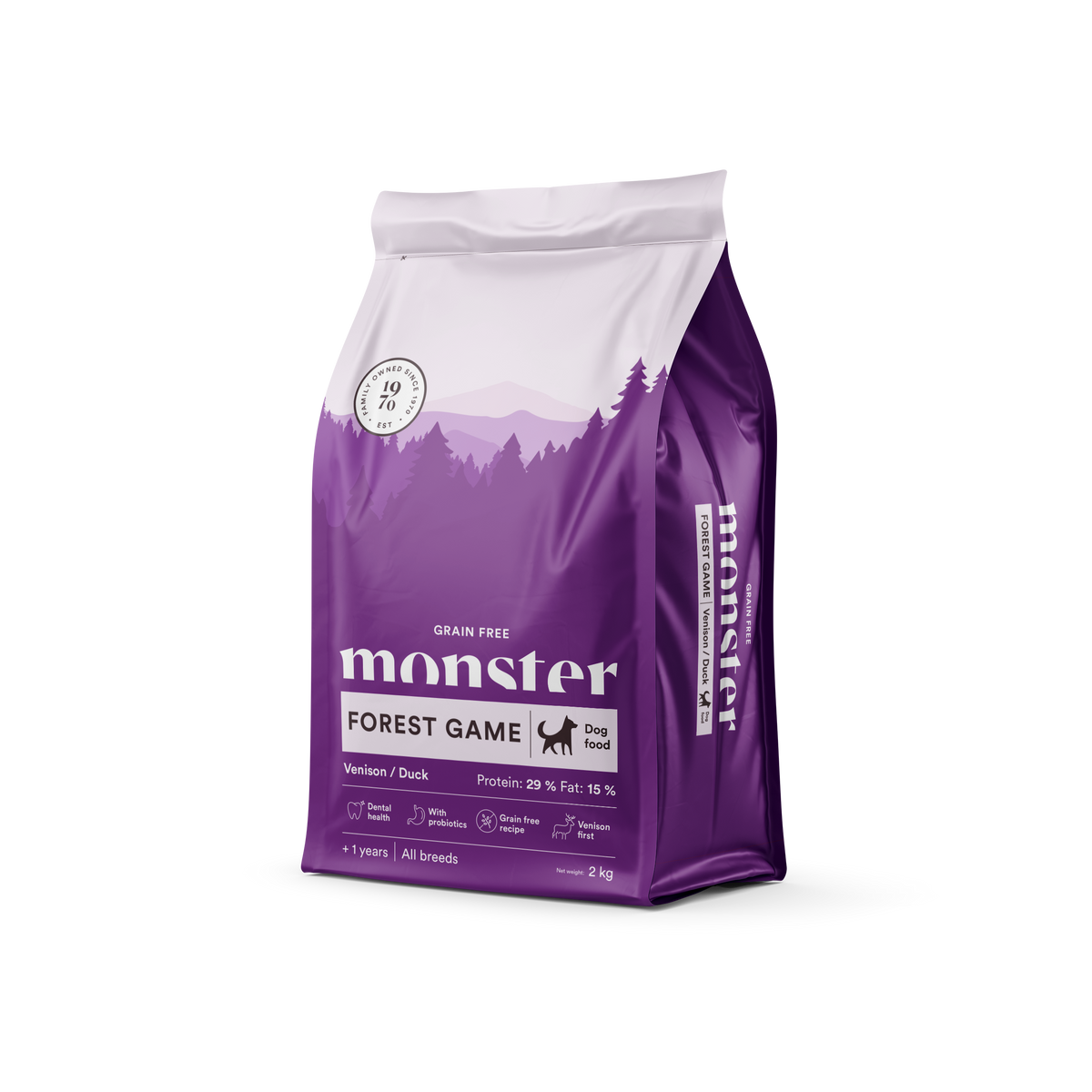 Monster Dog Grain Free Forest Game Venison-Duck