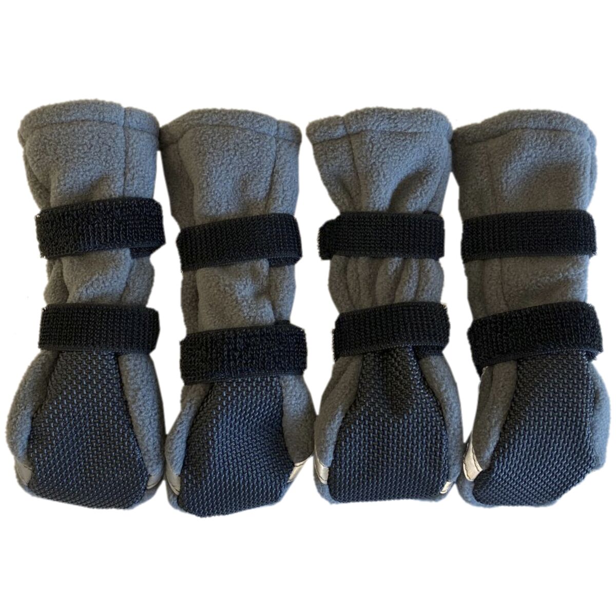 FINNERO Halla reflexiva fleecetossor grå 4-pack L för hundar