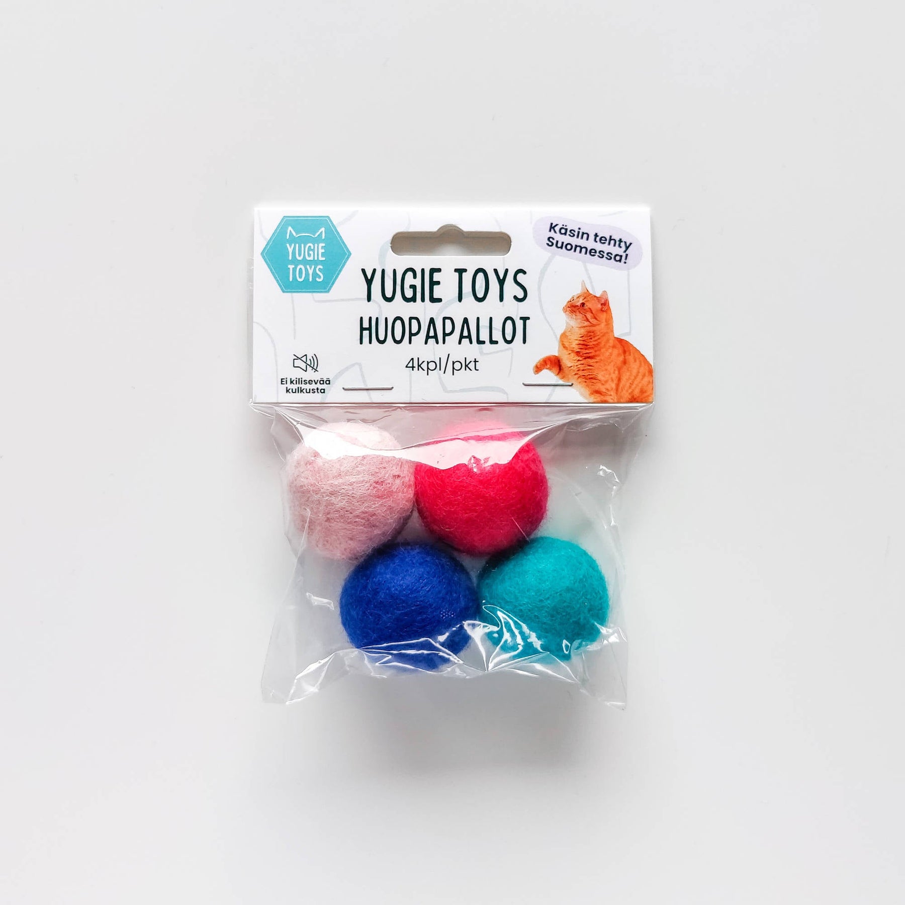 Yugie Toys Ullbollar 4 st för katter