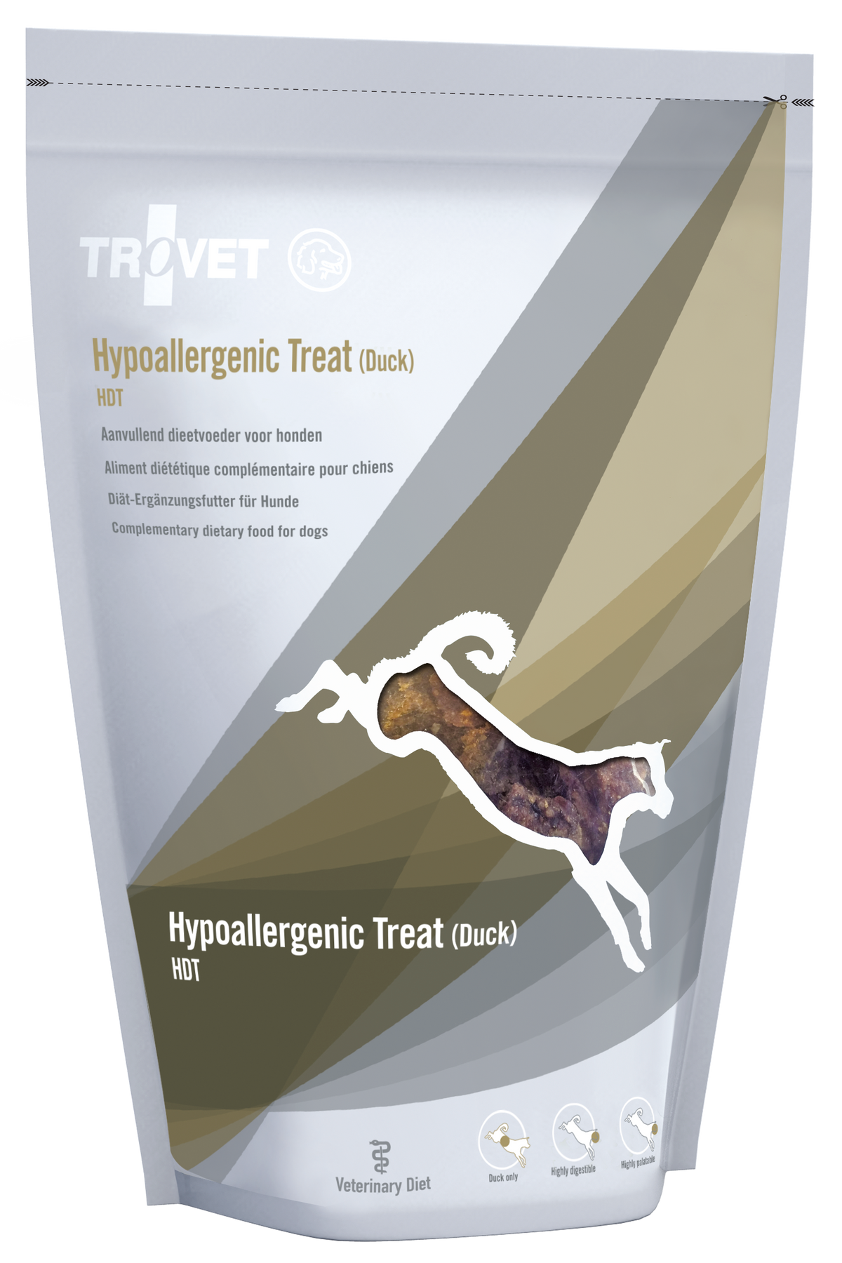 Trovet HDT Hypoallergenic Treat Duck pardilihast hüpoallergeenne maius koertele 250 g