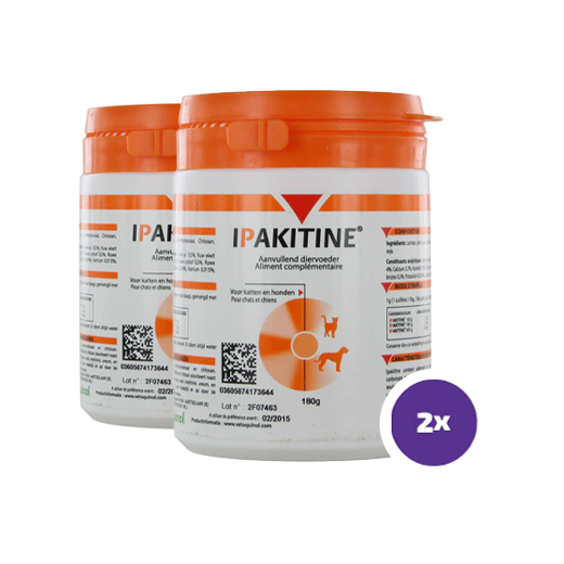 Ipakitine för katter och hundar 2 x 180 g SUPERPRIS