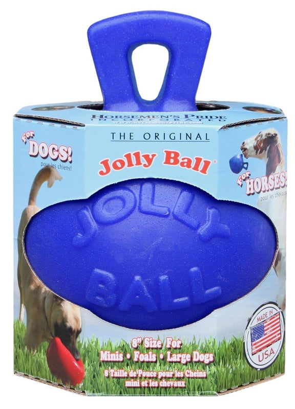 Jolly Ball 20 cm blå leksaksboll för hästar och hundar