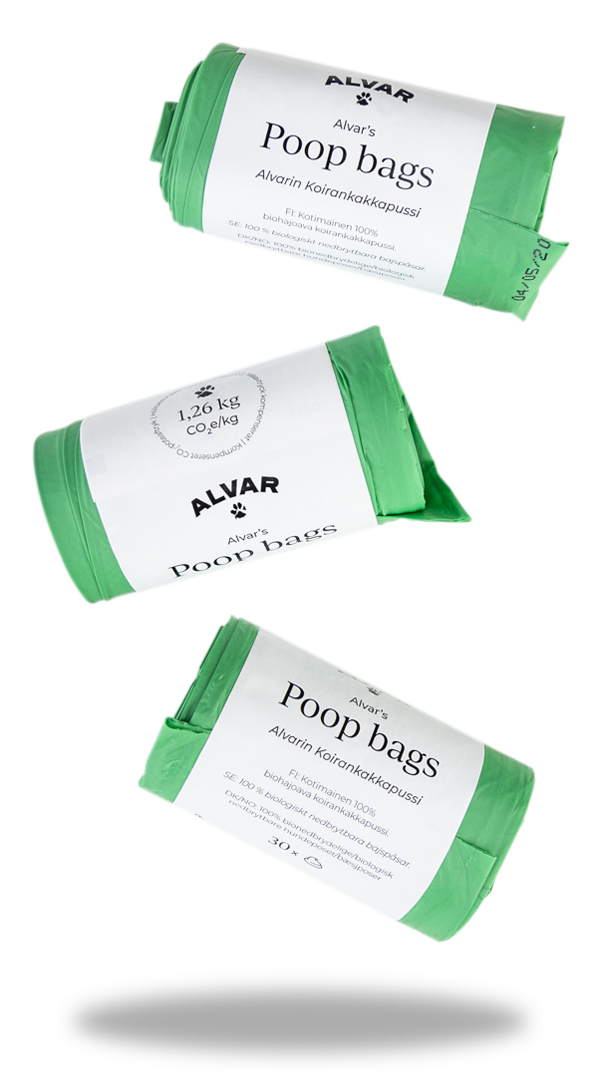 Alvar Pet Dog poop bags 3 x 30 pcs SAVE PACK