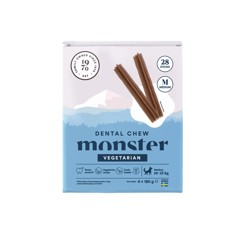 Monster Dental Chew Vegetarian M 28 st