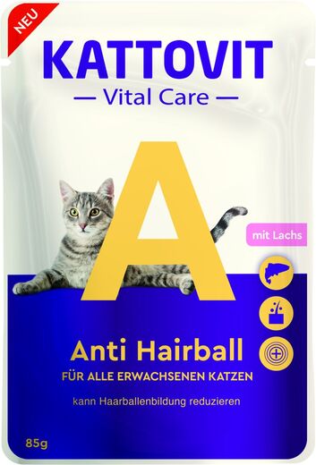 Kattovit Vital Care Anti Hairball with Salmon for cats 85 g