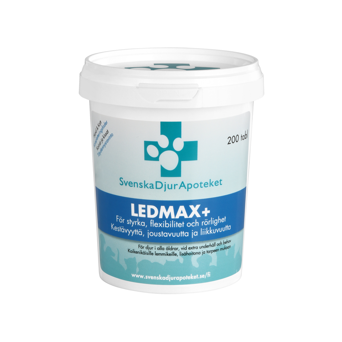 Svenska DjurApoteket LedMax+ liigeseid toetav täiendsööt koertele ja kassidele 200 tabletti