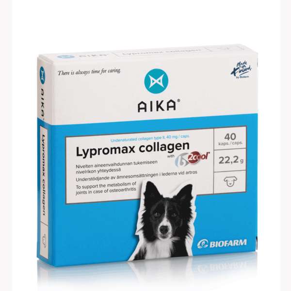 AIKA Lypromax Collagen för hundar 40 kapslar