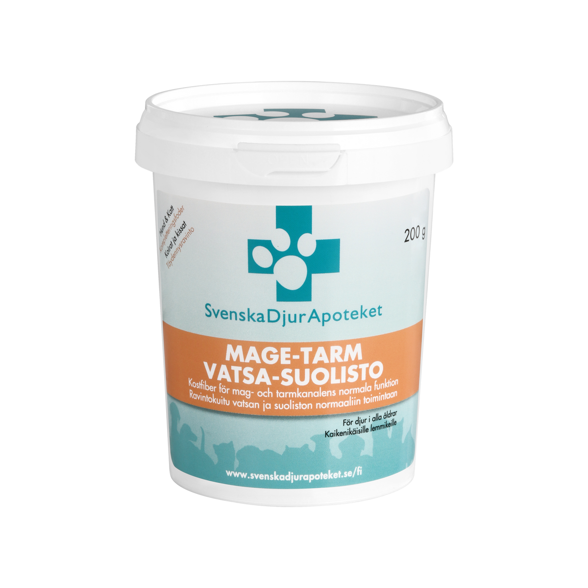 Svenska DjurApoteket Mage-Tarm psülliumipulber koertele ja kassidele 200 g