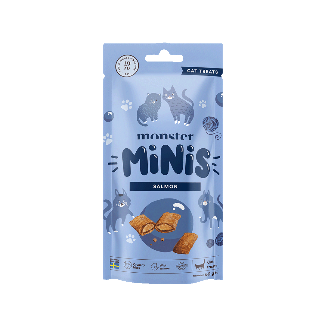 Monster Cat Minis kassimaius lõhega, 60 g