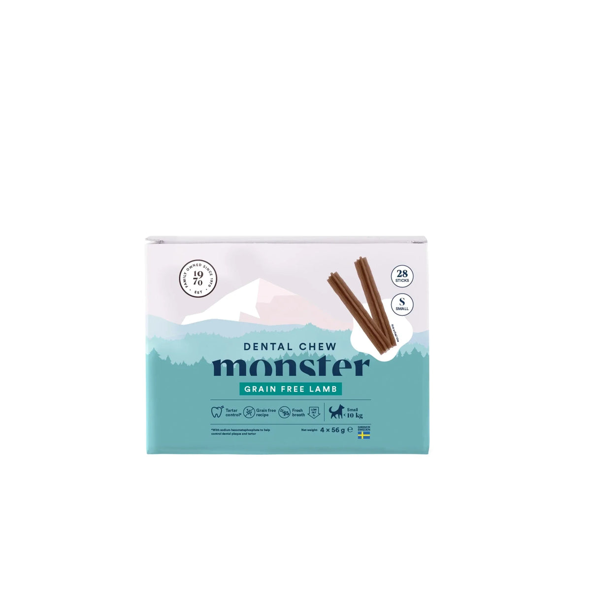 Monster Dental Chew Grain Free Lamb Stick S for dogs