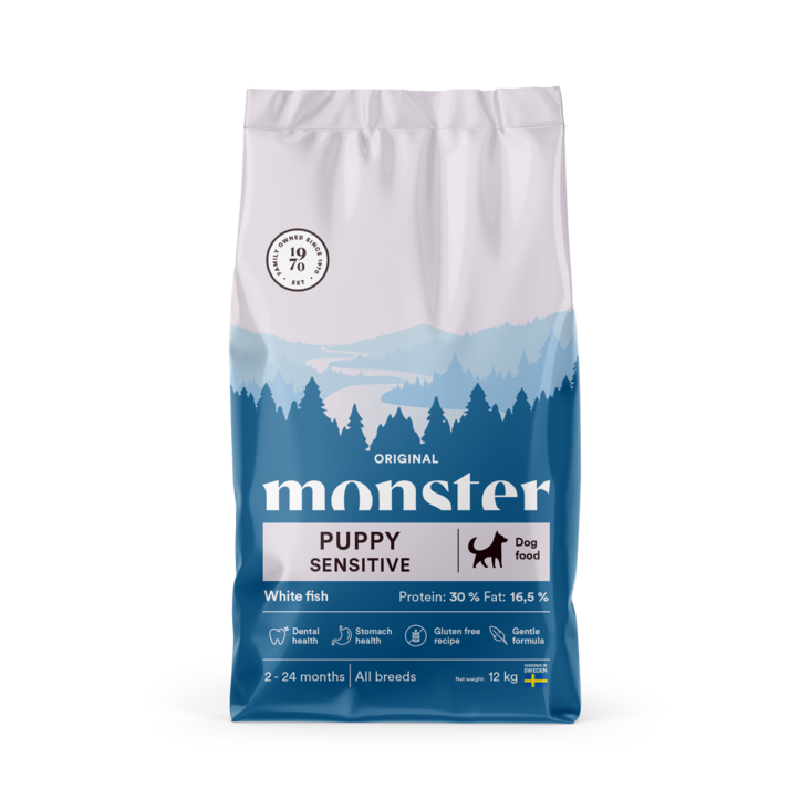 Monster Dog Original Puppy Sensitive White Fish