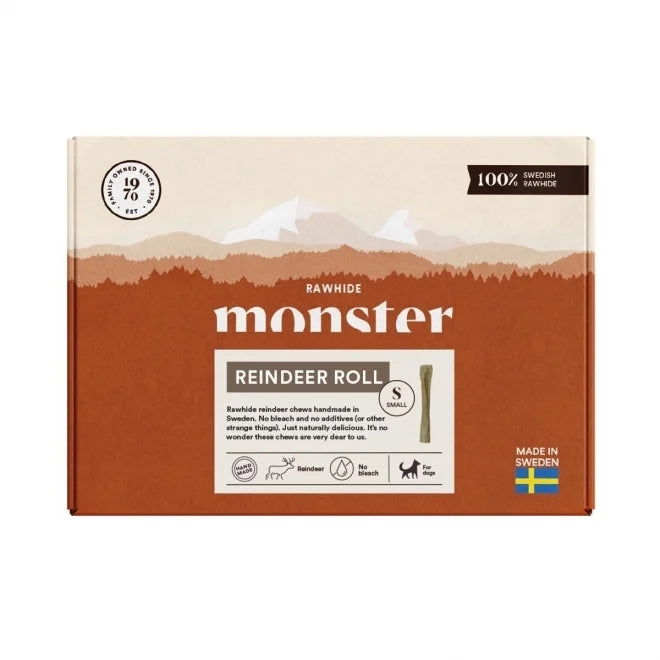 Monster Rawhide Reindeer Small Roll Box 13 st