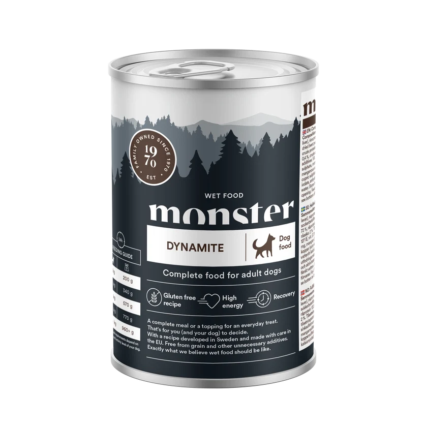 Monster Dog Adult Dynamite Chicken 400 g för hundar