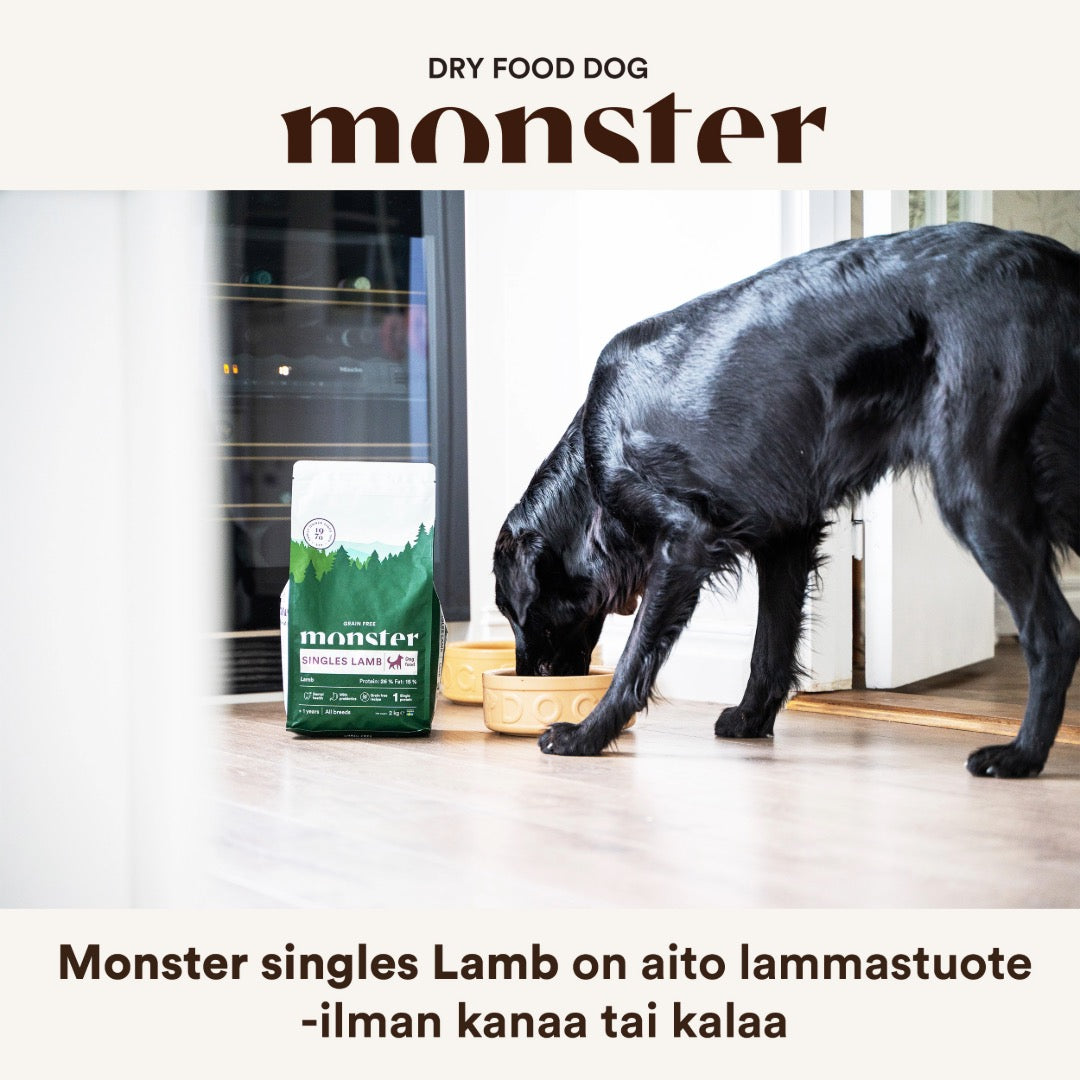 Monster Dog Grain Free Singles Lamb Hundfoder 12 kg