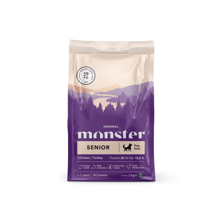 Monster Dog Original Senior Chicken-Turkey 2 kg
