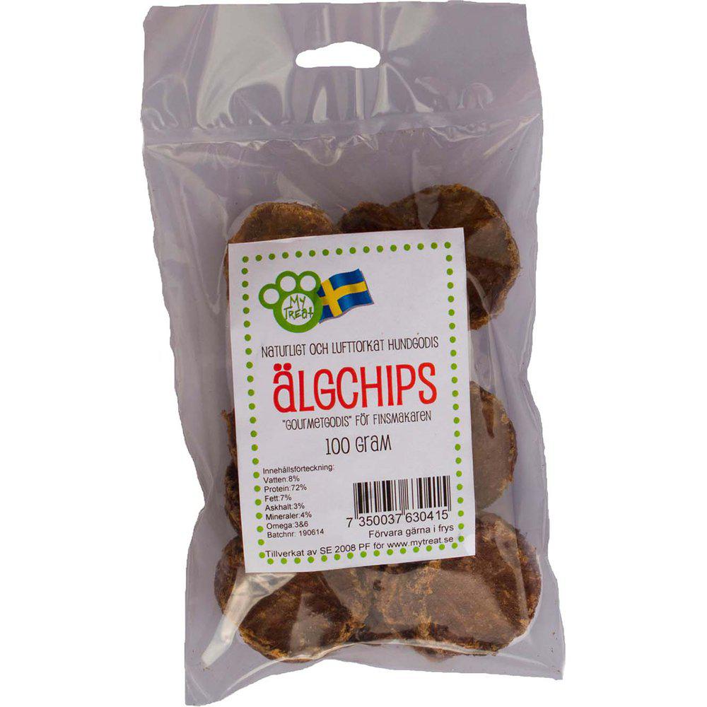 My Treat älgchips 100 g för hundar
