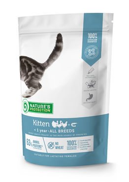 Nature's Protection Kitten fågel & krill 400 g för katter