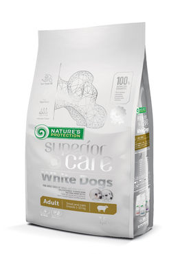 Nature's Protection Superior Care White Dogs Adult Small & Mini Lamm 1,5 kg för hundar
