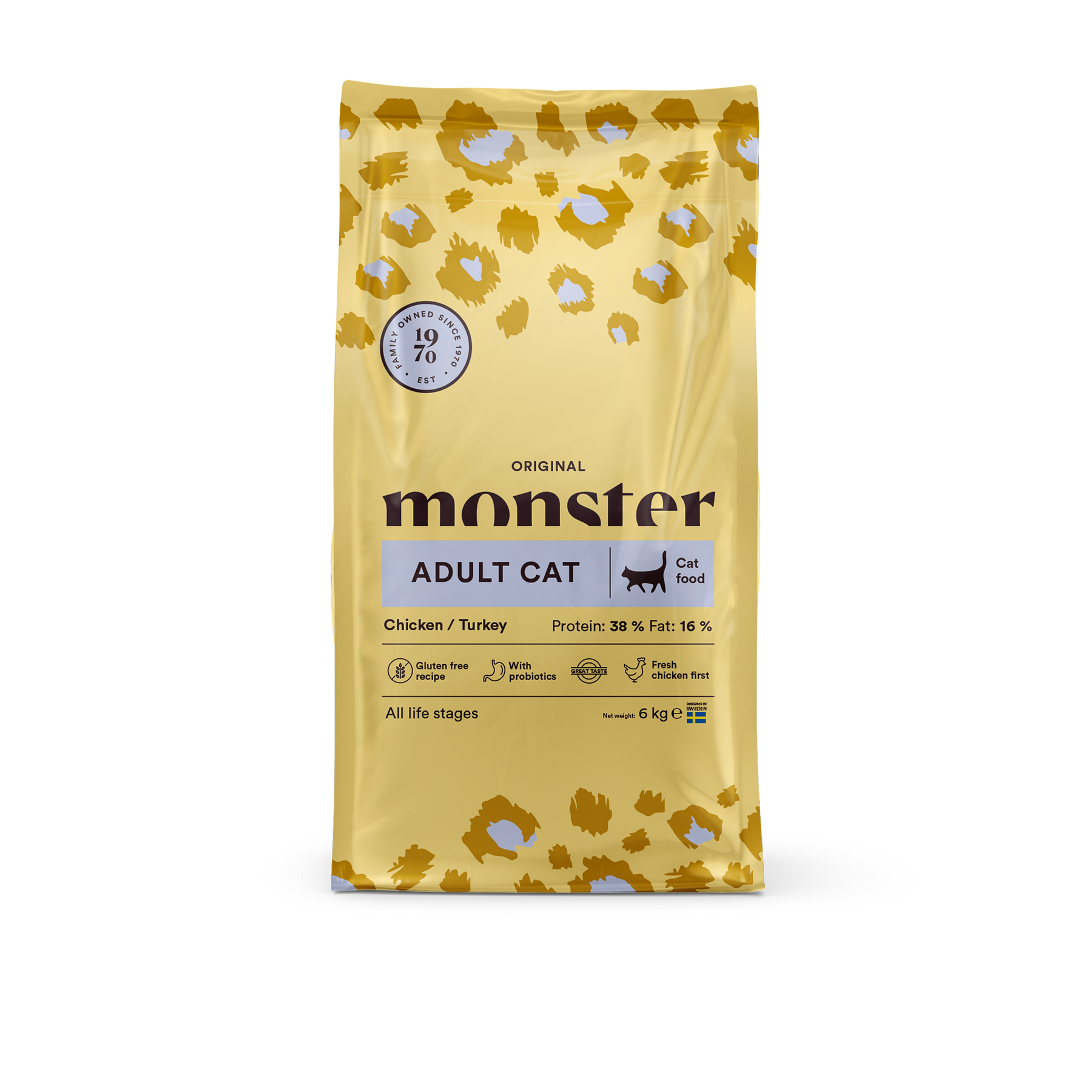 Monster Cat Original Adult Chicken-Turkey 6 kg för katter