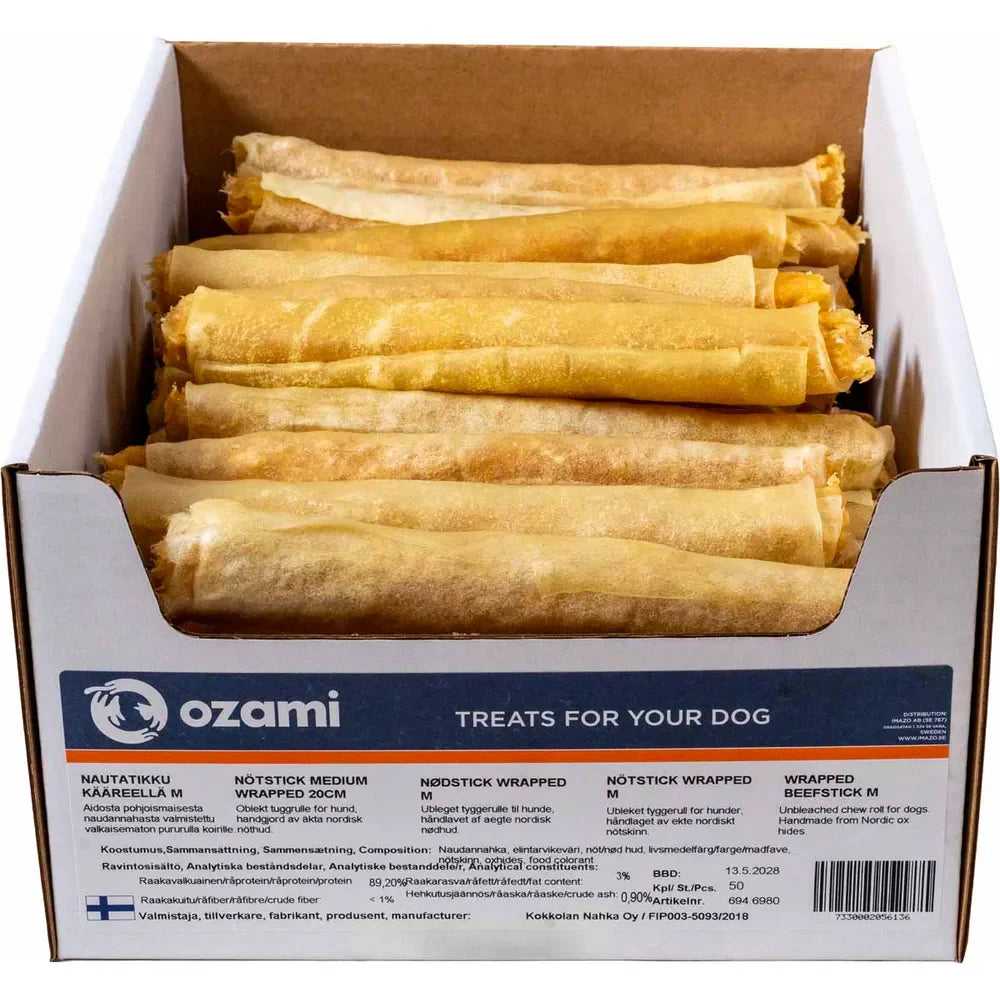 Ozami wrapped nötstick M 20 cm 1 st