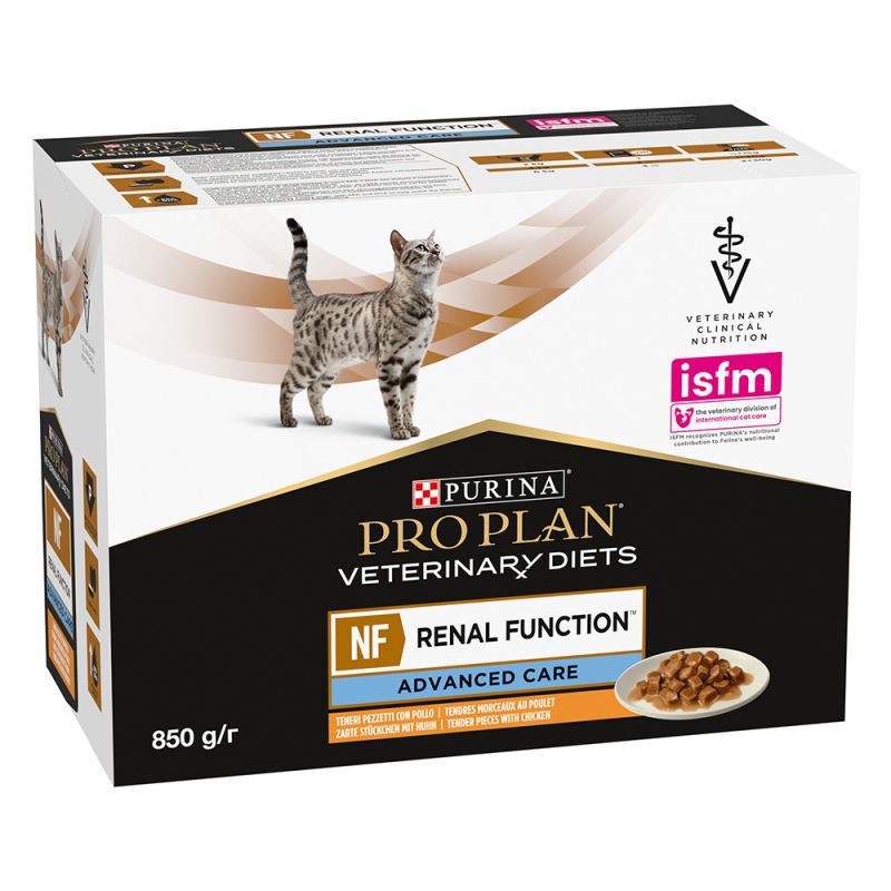 Purina Pro Plan Cat Veterinary Diets NF Renal Function Advanced Care Chicken konserv kassidele 10 x 85 g SOODUSKOMPLEKT